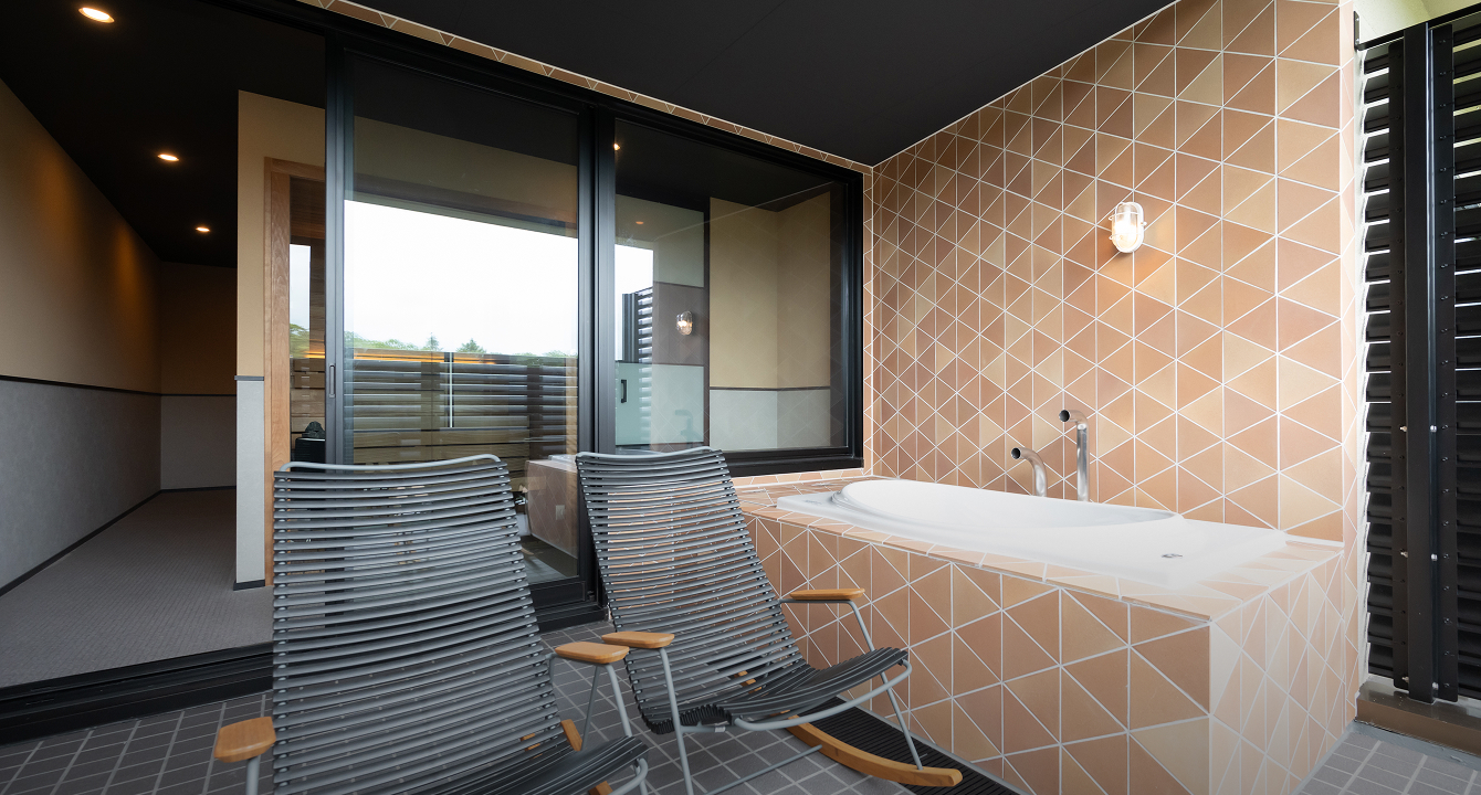 多賀扇・客室露天風呂